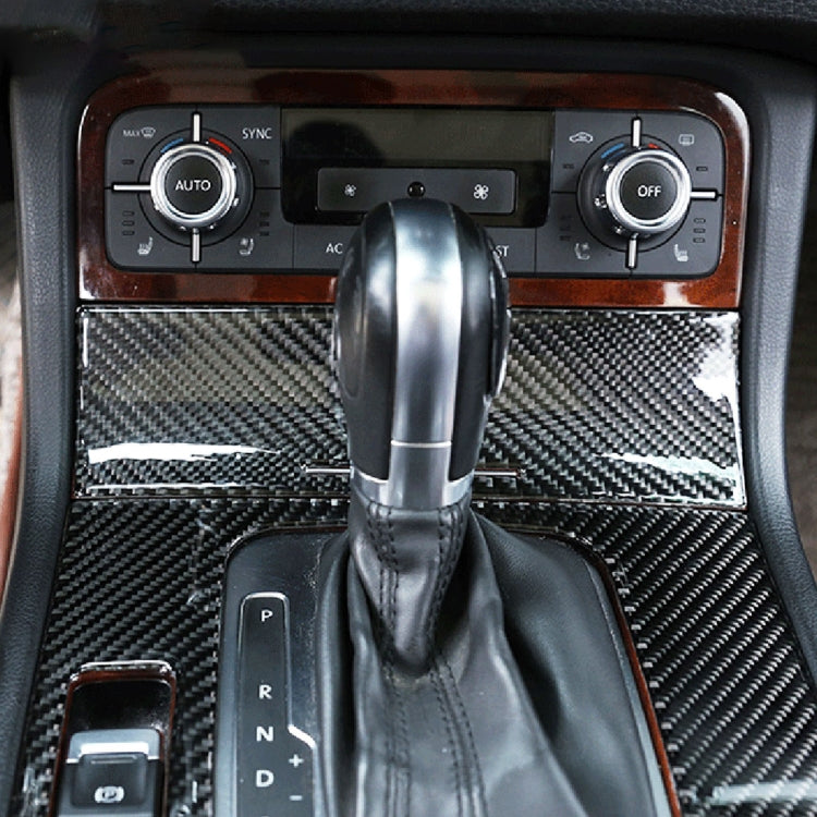 Car Carbon Fiber Cigarette Lighter Panel Frame Decorative Sticker for Volkswagen Touareg