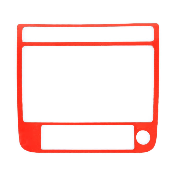 Car Carbon Fiber Navigation Panel Decorative Sticker for Volkswagen Touareg