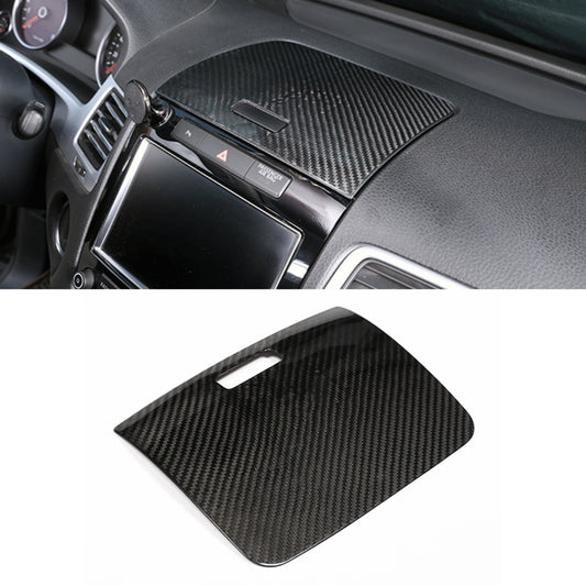 Car Carbon Fiber Instrument Panel Storage Panel Frame Decorative Sticker for Volkswagen Touareg