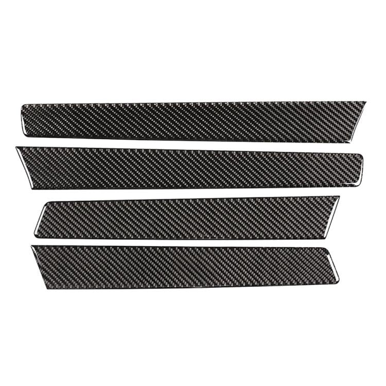 4 PCS Car Carbon Fiber Door Panel Decorative Sticker for Volkswagen Touareg