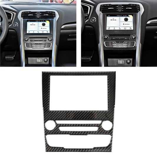 Car Carbon Fiber Central Control Panel Decorative Sticker for Ford New Mondeo