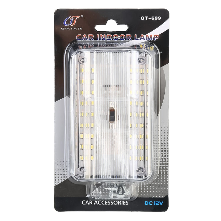 GT-699 DC12V / 2W / 6000K / 120LM SMD-3528 Car Indoor Dome Light