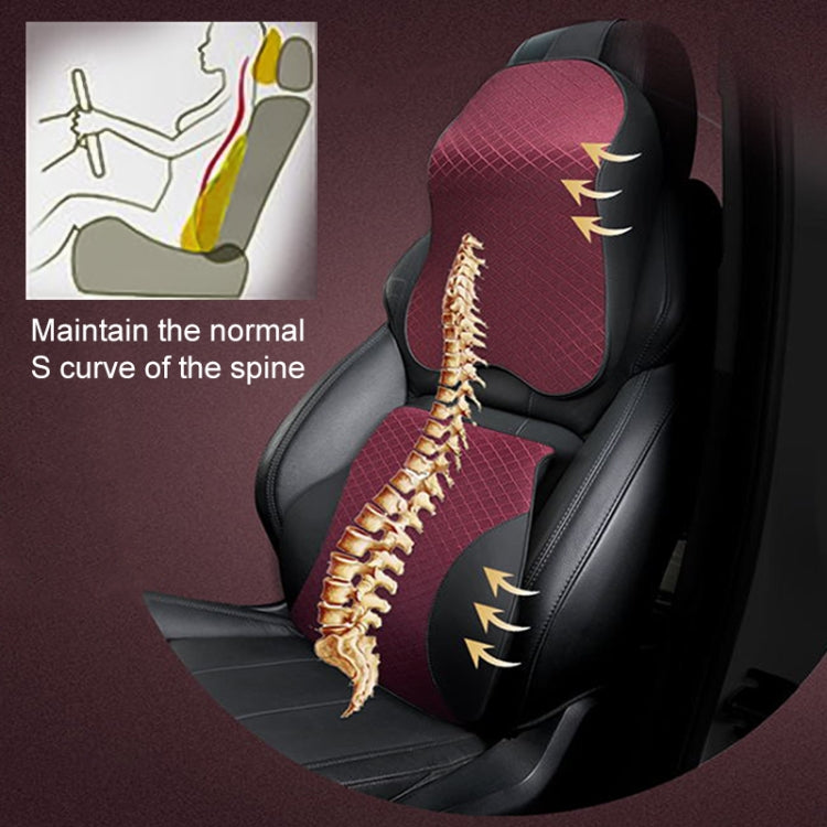 Four Seasons Breathable Memory Foam Car Lumbar Pillow Polyester Pillow