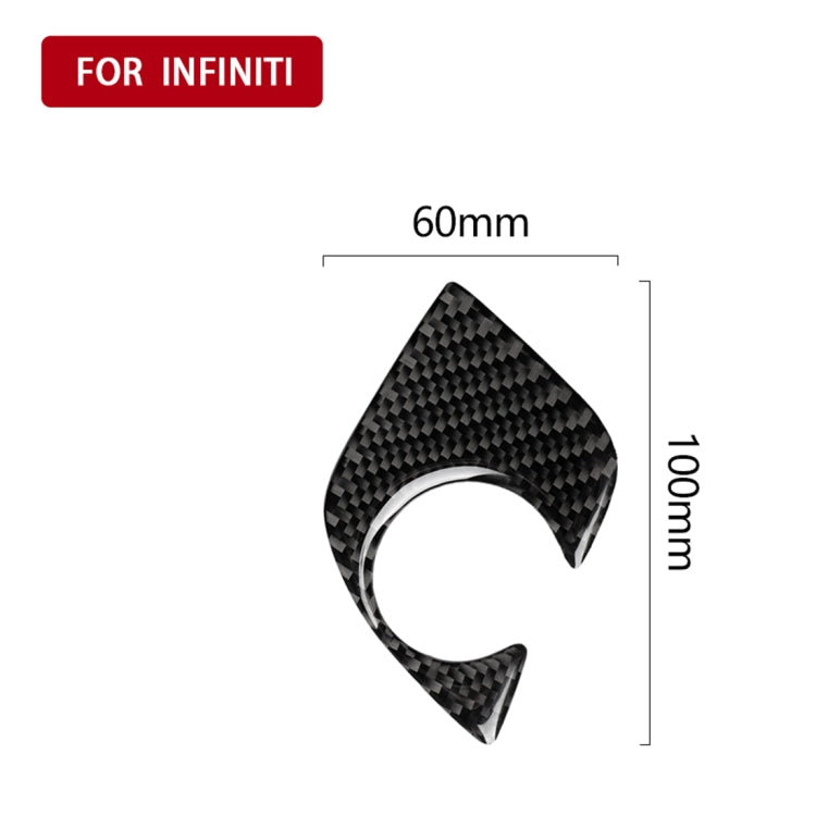 Car Carbon Fiber Gear Lever Lower Panel Decorative Sticker for BMW 5 Series G38 528Li / 530Li / 540Li 2018, Left Drive