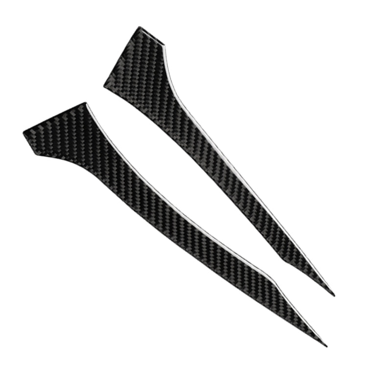 2 PCS Car Carbon Fiber Rearview Mirror Bumper Strip Decorative Sticker for BMW G30 (2018-2019) / G11 (2016-2019), Left Drive without Lens