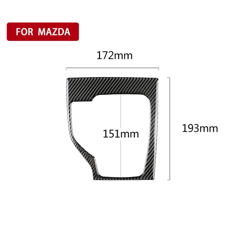 Car Carbon Fiber Left Drive Gear Frame A Decorative Sticker for Mazda Axela 2013-2016