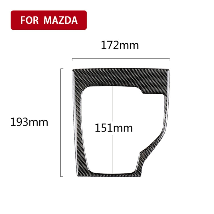 Car Carbon Fiber Right Drive Gear Frame A Decorative Sticker for Mazda Axela 2013-2016