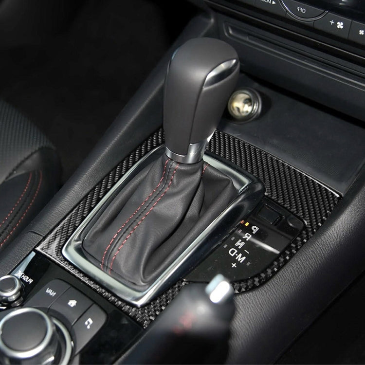 Car Carbon Fiber Right Drive Gear Frame A Decorative Sticker for Mazda Axela 2013-2016