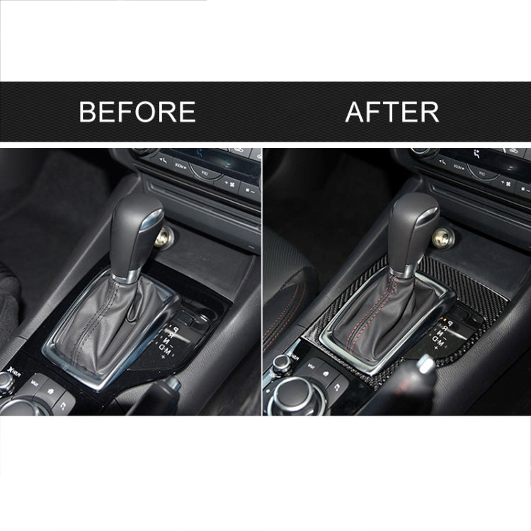 Car Carbon Fiber Right Drive Gear Frame A Decorative Sticker for Mazda Axela 2013-2016