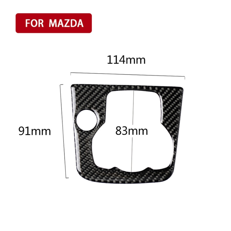Car Carbon Fiber Right Drive Multimedia Frame A Decorative Sticker for Mazda Axela 2013-2016