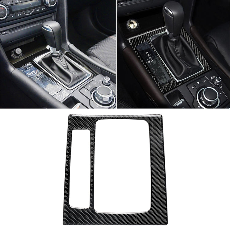 Car Carbon Fiber Left Drive Gear Frame B Decorative Sticker for Mazda Axela 2017-2018