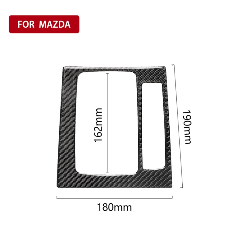 Car Carbon Fiber Right Drive Gear Frame B Decorative Sticker for Mazda Axela 2017-2018