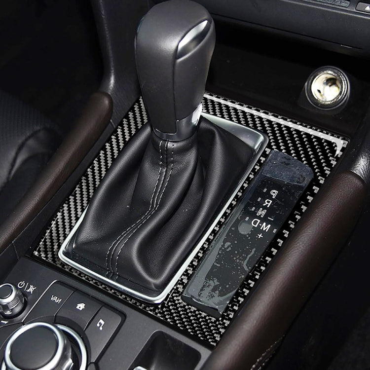 Car Carbon Fiber Right Drive Gear Frame B Decorative Sticker for Mazda Axela 2017-2018