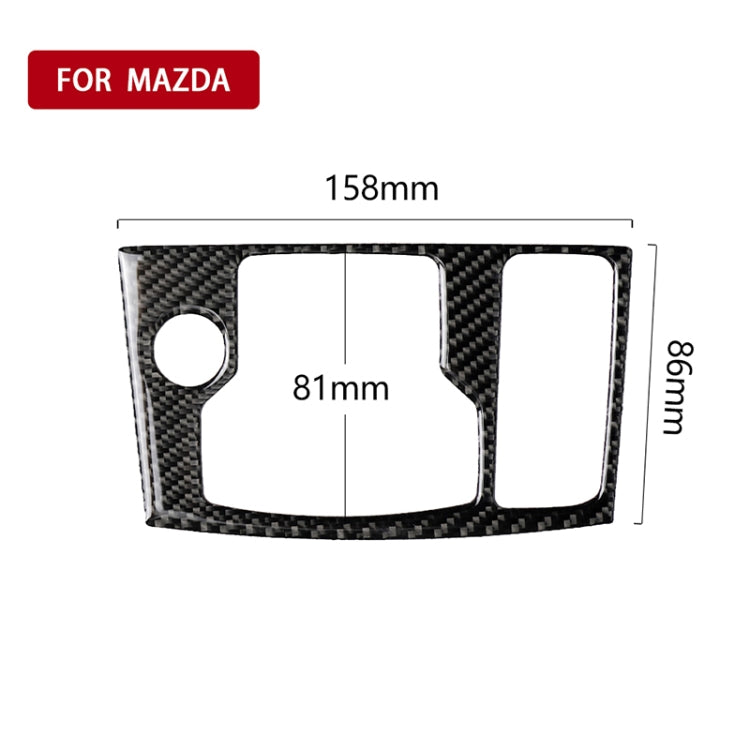 Car Carbon Fiber Right Drive Multimedia Frame B Decorative Sticker for Mazda Axela 2017-2018