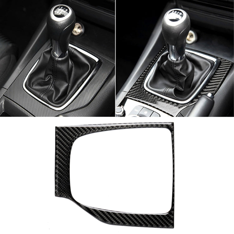 Car Carbon Fiber Right Drive Manual Gear Frame C Decorative Sticker for Mazda Axela 2017-2018
