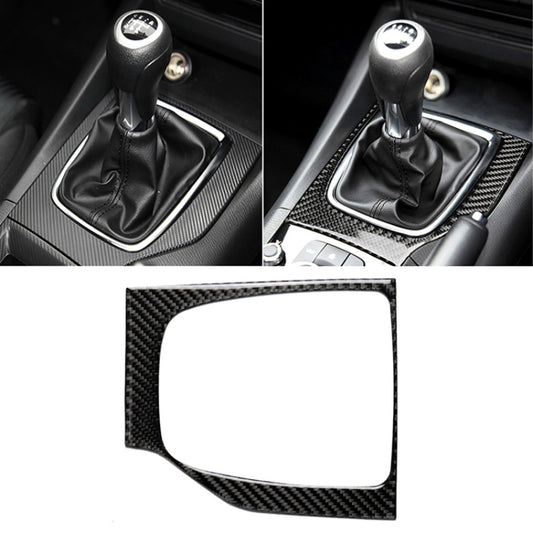 Car Carbon Fiber Right Drive Manual Gear Frame C Decorative Sticker for Mazda Axela 2017-2018