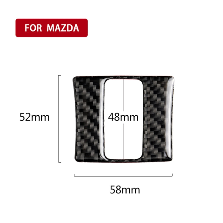 Car Carbon Fiber Warning Light Decorative Sticker for Mazda Axela 2013-2018