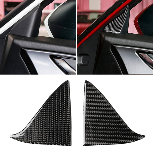 Car Carbon Fiber Front Inner Door A Triangle Decorative Sticker for Mazda Axela 2017-2018