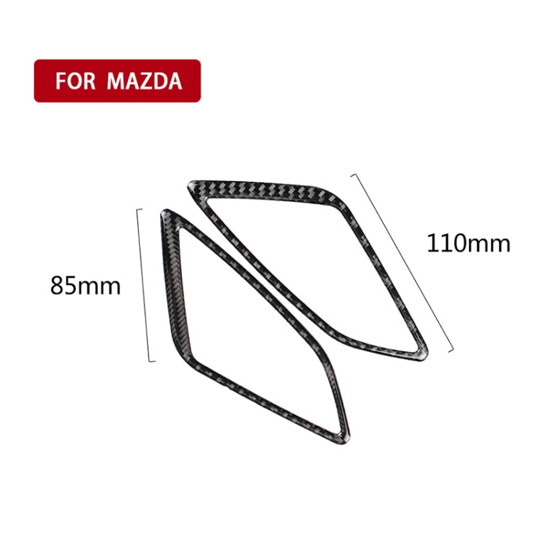 Car Carbon Fiber Instrument Air Outlet Decorative Sticker for Mazda Axela 2014 / 2017-2018