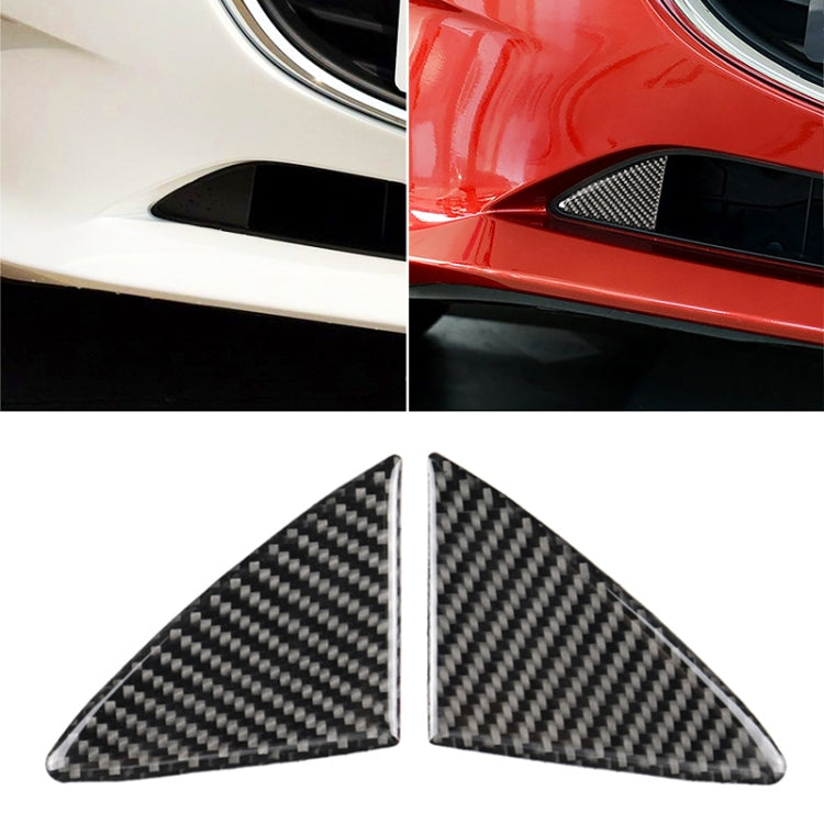 Car Carbon Fiber Front Bumper Decorative Sticker for Mazda Axela 2014-2016