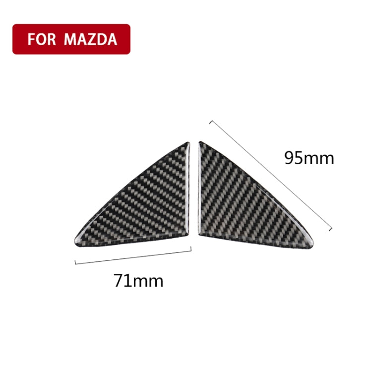 Car Carbon Fiber Front Bumper Decorative Sticker for Mazda Axela 2014-2016