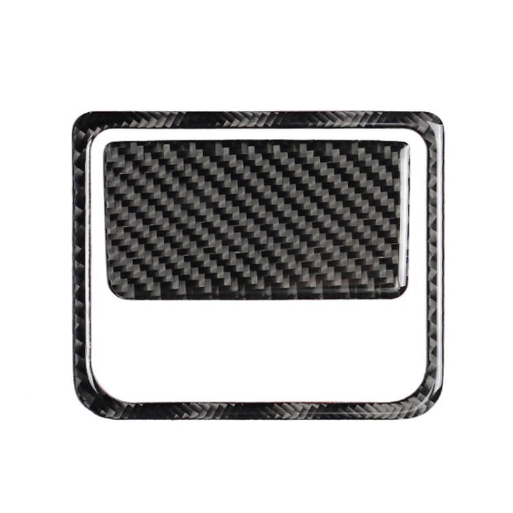 Car Carbon Fiber Front Passenger Seat Storage Box Decorative Sticker for Mazda Axela 2017-2018