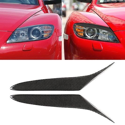 Car Carbon Fiber Light Eyebrow for Mazda RX-8 Coupe 2004-2008