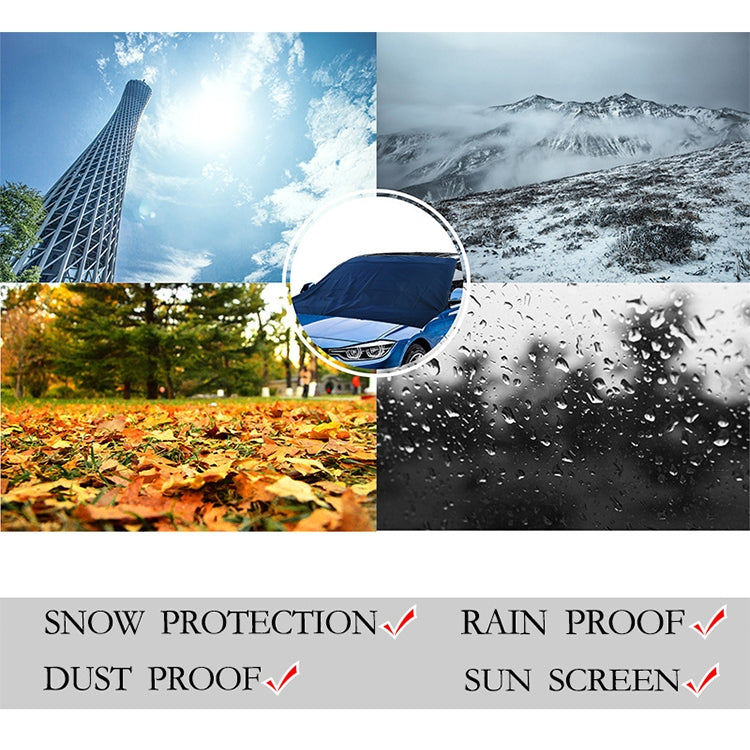 Car 210D Vinyl Glue Oxford Cloth Magnet snow Shield Front Windshield Sunshade Antifreeze Insulation, Size: 215cm x 155cm