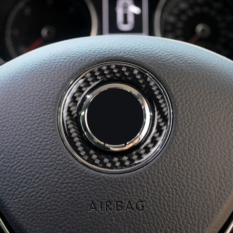 Car Carbon Fiber Steering Wheel Ring Decorative Sticker for Volkswagen
