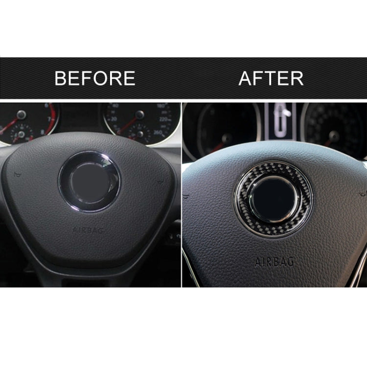 Car Carbon Fiber Steering Wheel Ring Decorative Sticker for Volkswagen