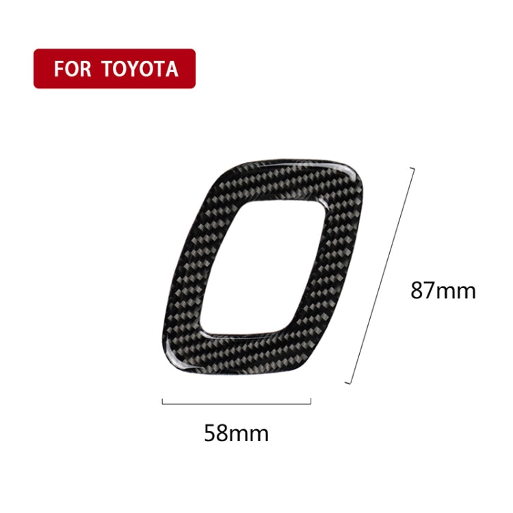 Car Carbon Fiber Seat Adjustment Decorative Sticker for Toyota Eighth Generation Camry 2018-2019, Left Drive