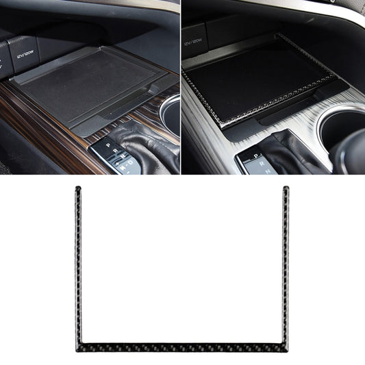 Car Carbon Fiber Storage Box U Shape Frame Decorative Sticker for Toyota Eighth Generation Camry 2018-2019