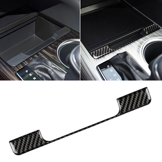 Car Carbon Fiber Storage Box Frame Decorative Sticker for Toyota Eighth Generation Camry 2018-2019