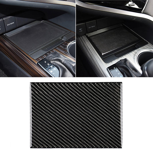 Car Carbon Fiber Storage Box Decorative Sticker for Toyota Eighth Generation Camry 2018-2019