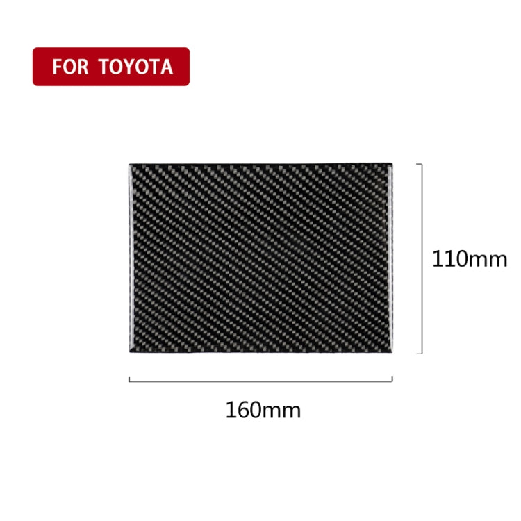 Car Carbon Fiber Storage Box Decorative Sticker for Toyota Eighth Generation Camry 2018-2019
