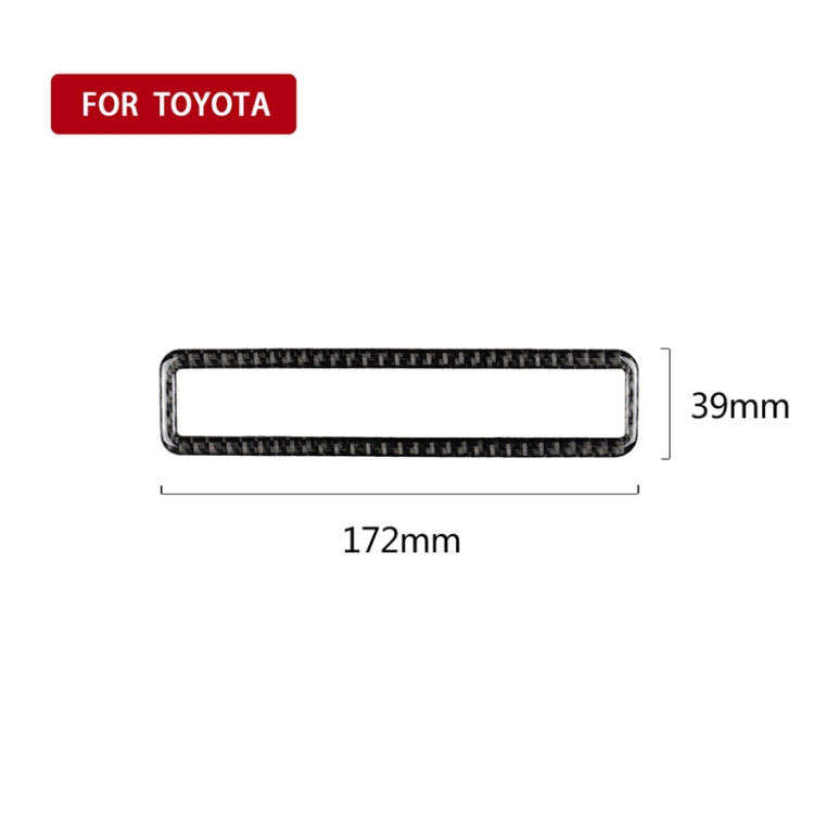 Car Carbon Fiber Main Driving Multi-functional Button Frame Decorative Sticker for Toyota Eighth Generation Camry 2018-2019