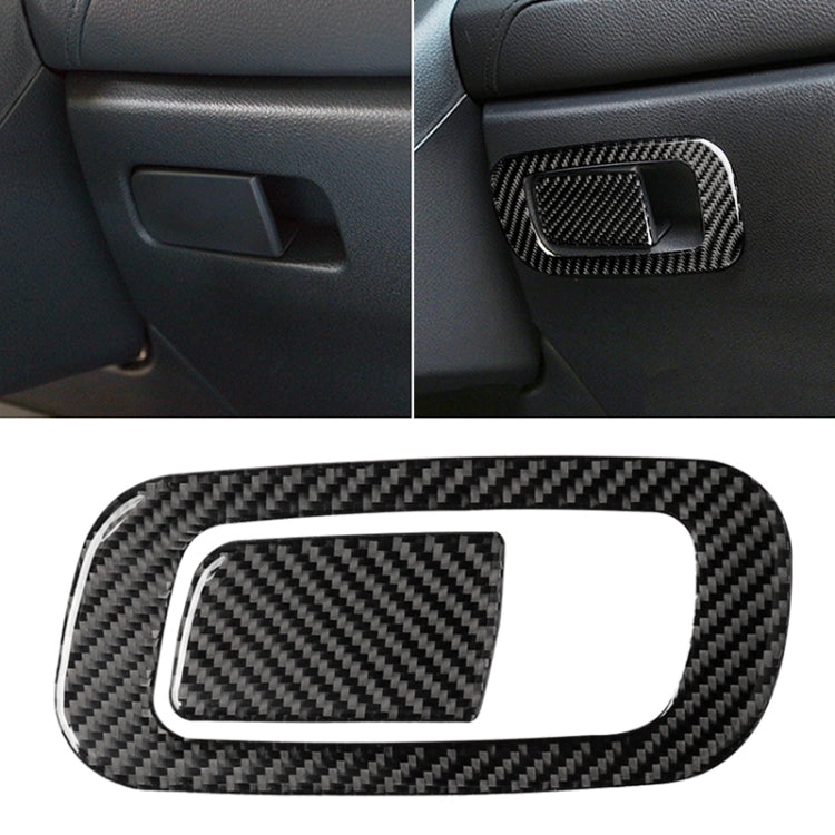 Car Carbon Fiber Storage Box Switch Decorative Sticker for Honda Tenth Generation Civic 2016-2019, Left Drive