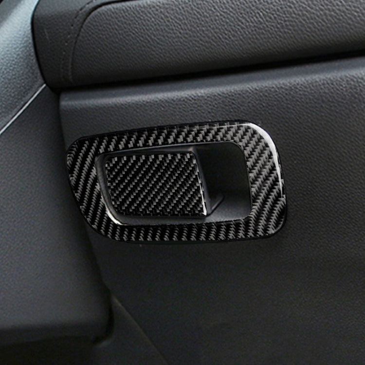 Car Carbon Fiber Storage Box Switch Decorative Sticker for Honda Tenth Generation Civic 2016-2019, Left Drive
