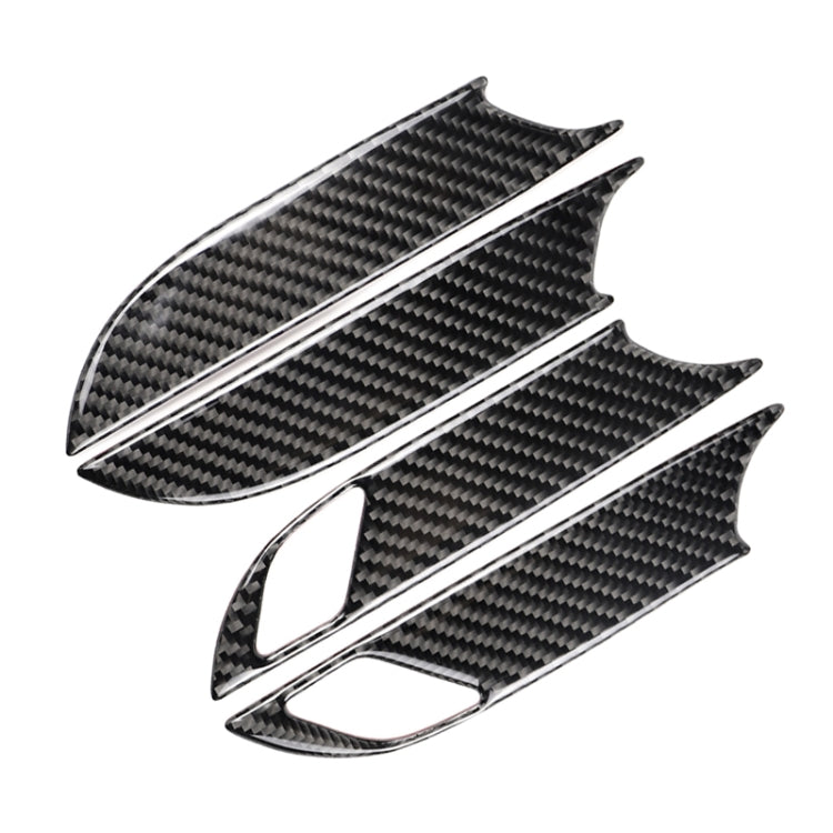 Car Carbon Fiber Door Inner Handle Wrist Panel Decorative Sticker for Cadillac XT5 2016-2017