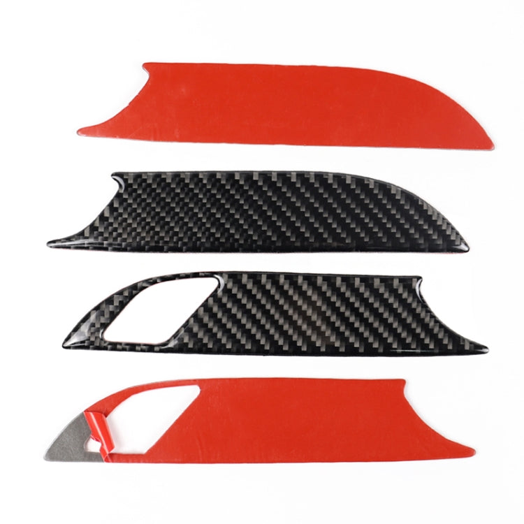 Car Carbon Fiber Door Inner Handle Wrist Panel Decorative Sticker for Cadillac XT5 2016-2017