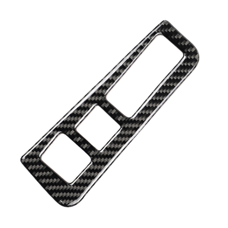 Car Carbon Fiber Headlight Switch Frame Decorative Sticker for Cadillac XT5 2016-2017, High Version, Left Drive