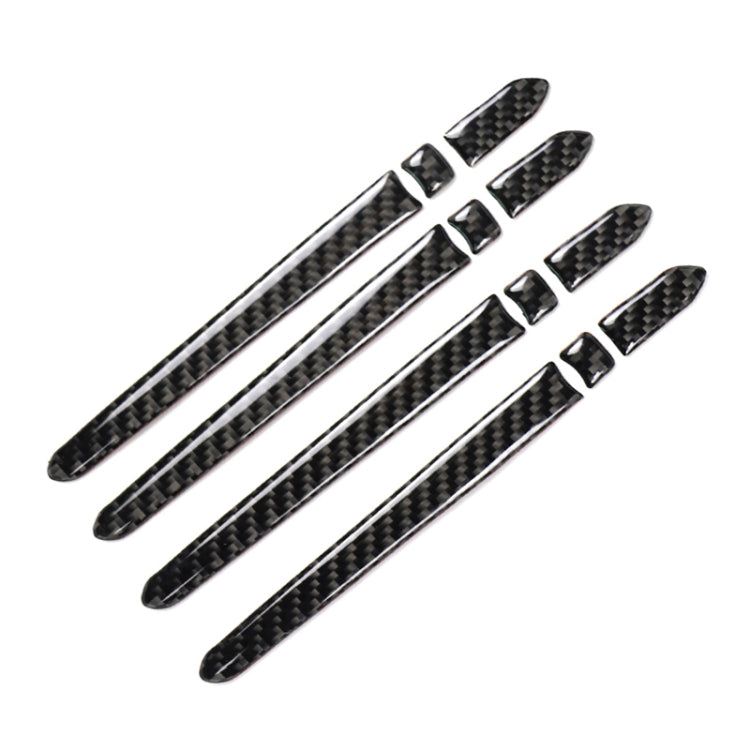 Car Carbon Fiber Outside Door Handle Decorative Sticker for Cadillac XT5 2016-2017