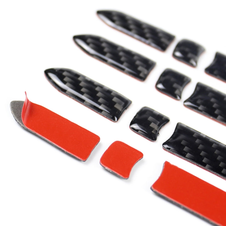 Car Carbon Fiber Outside Door Handle Decorative Sticker for Cadillac XT5 2016-2017