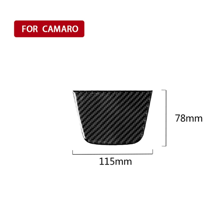 Car Carbon Fiber Dashboard Decorative Sticker for Chevrolet Camaro 2017-2019