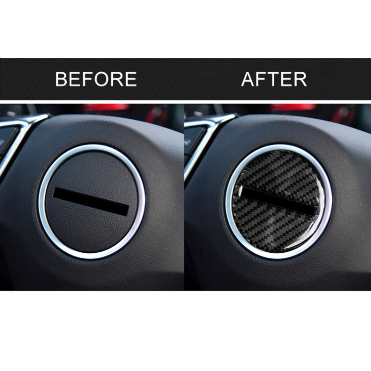 Car Carbon Fiber Steering Wheel Logo Decorative Sticker for Chevrolet Camaro 2017-2019