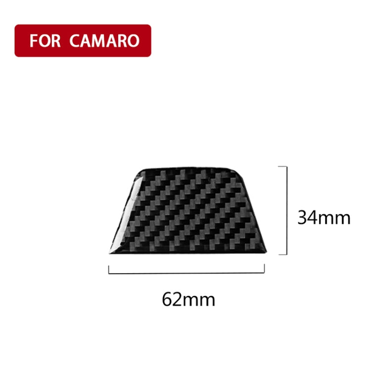 Car Carbon Fiber Below Steering Wheel Decorative Sticker for Chevrolet Camaro 2017-2019