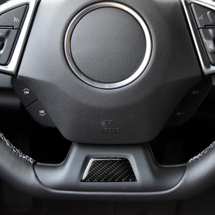 Car Carbon Fiber Below Steering Wheel Decorative Sticker for Chevrolet Camaro 2017-2019
