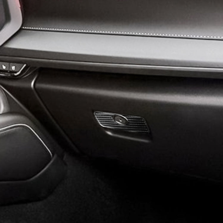 Car Carbon Fiber Glove Box Decorative Sticker for Chevrolet Camaro 2017-2019