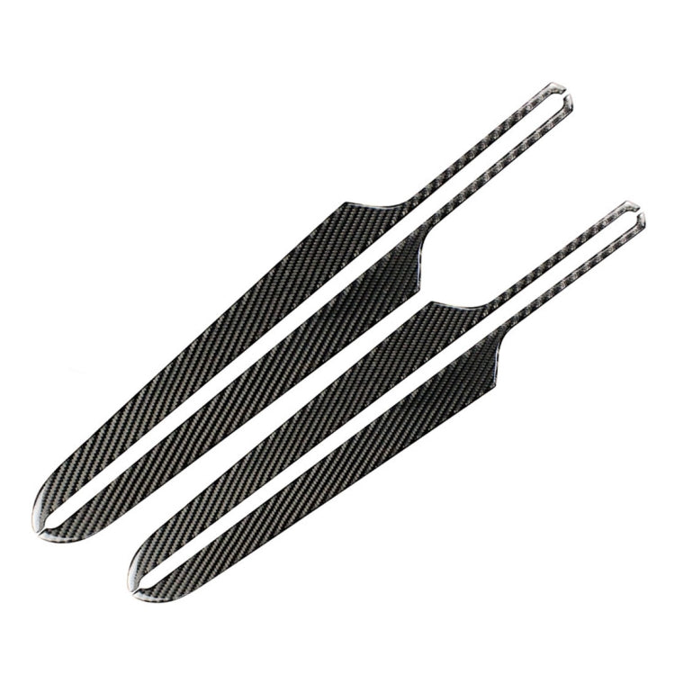 4 PCS Carbon Fiber Car Door Panel Decorative Sticker for Porsche Macan