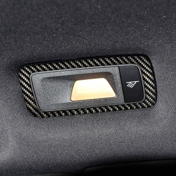 2 PCS Carbon Fiber Car Rear Dome Light Panel Decorative Sticker for Porsche Macan